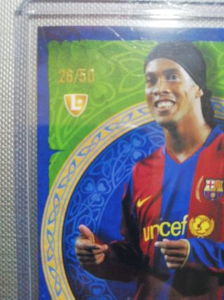 Ronaldinho numeradas topps total football 