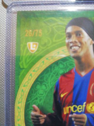 Ronaldinho numeradas topps total football 