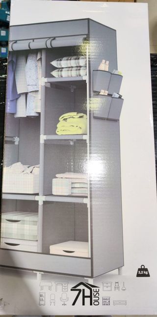 Armario Tela Triple Grande 128x45x169cm