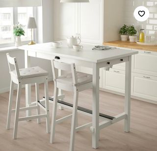 Mesa alta Nordviken Ikea + taburetes