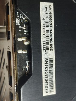 Tarjeta gráfica GIGABYTE GV-N1060G1