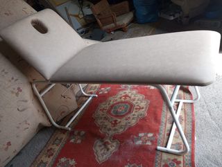 Camilla masaje plegable tapicería nueva