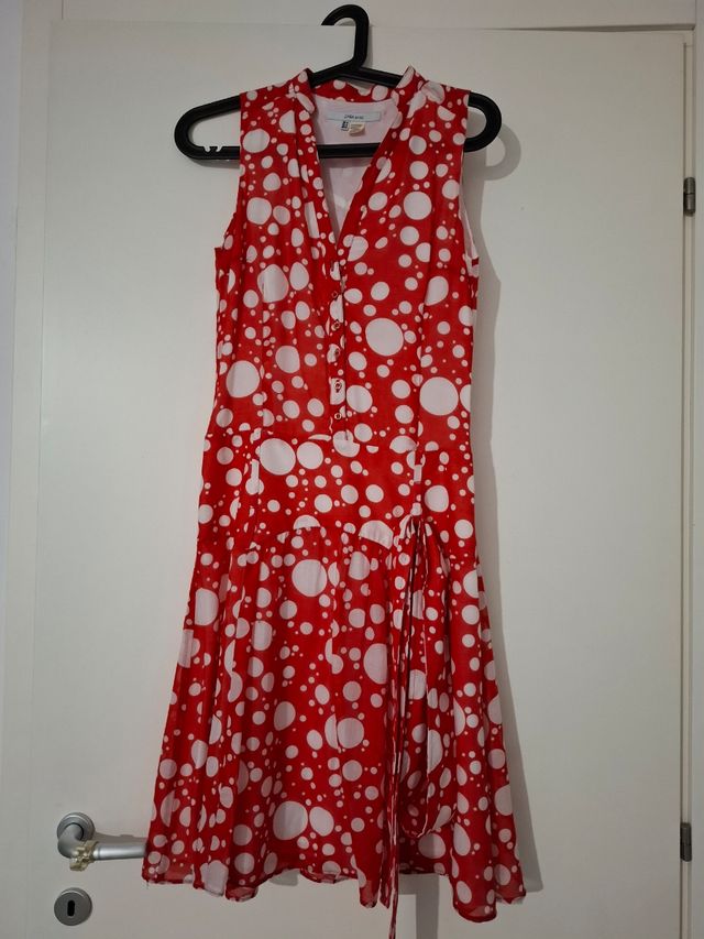 Vestito rosso pois vintage