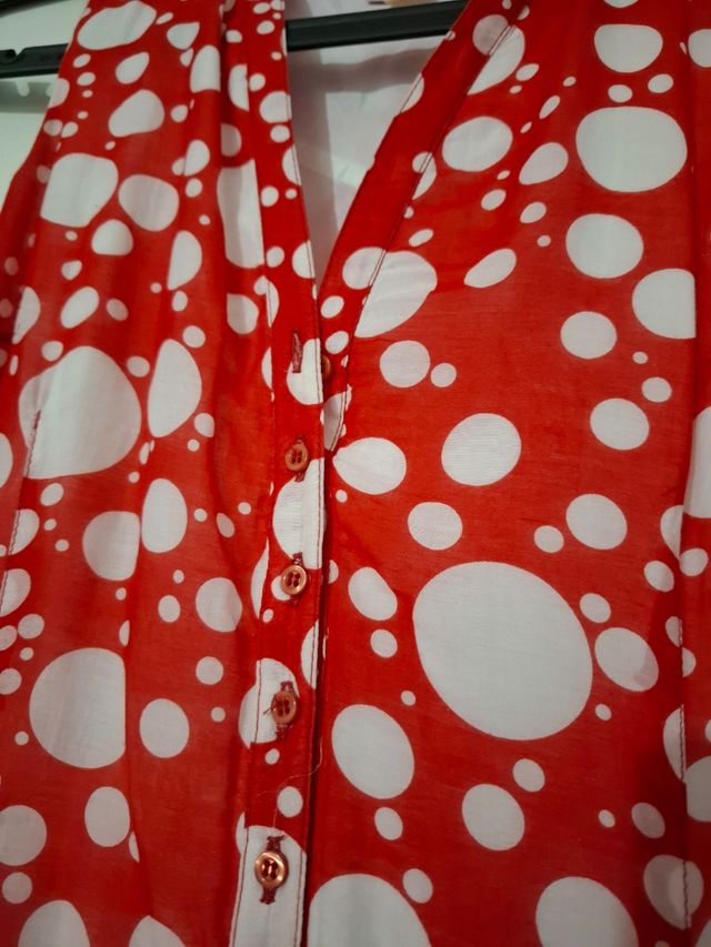 Vestito rosso pois vintage