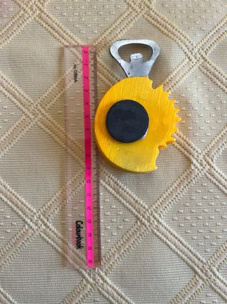 Apribottiglie Sole Luna con calamita sul retro