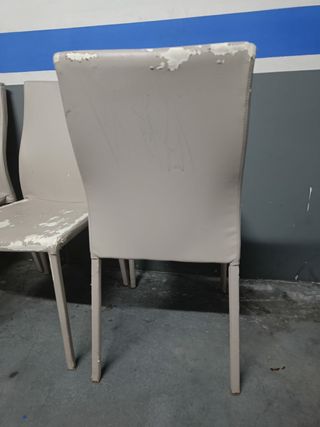 4 sillas comedor beige - restaurar