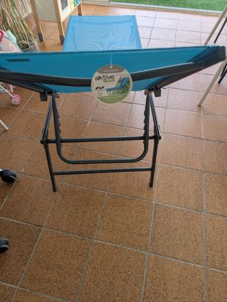 Tumbona Plegable Azul - Jardín