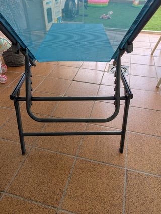 Tumbona Plegable Azul - Jardín