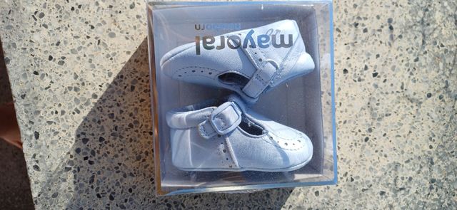 Zapatos Bebé Mayoral Piel Azul 16