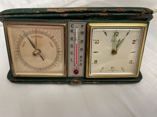 Orologio barometro Sveglia vintage Germania