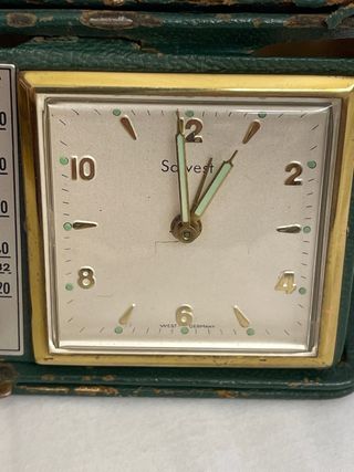 Orologio barometro Sveglia vintage Germania