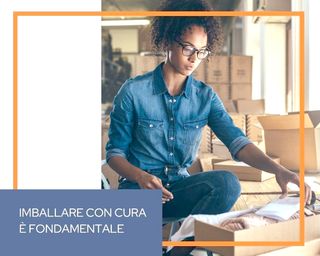 5 scatole per spedizioni vendite on-line