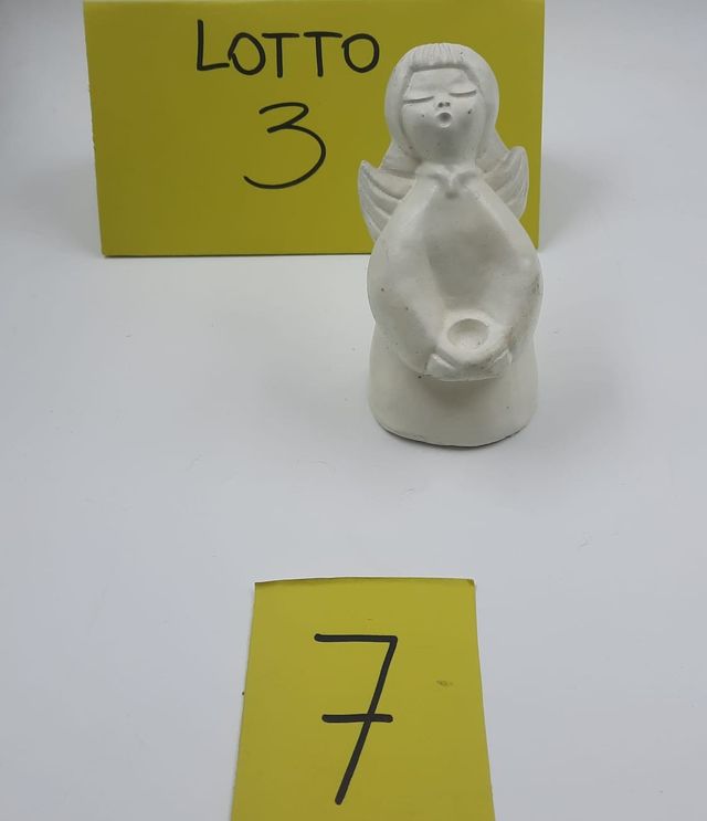 Statuetta angioletto in gesso