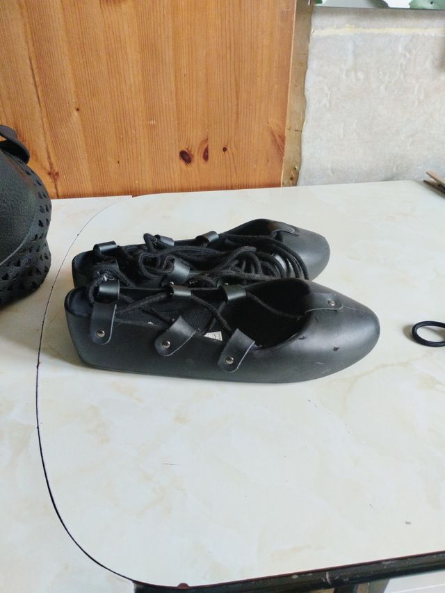 Alpargatas goma negras