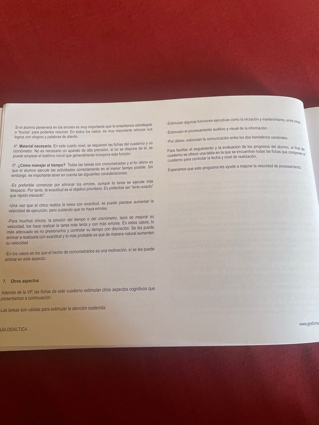 Velocidad de procesamiento, nivel 4