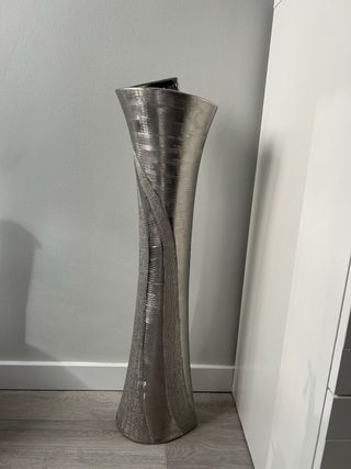 Jarrón decorativo plata