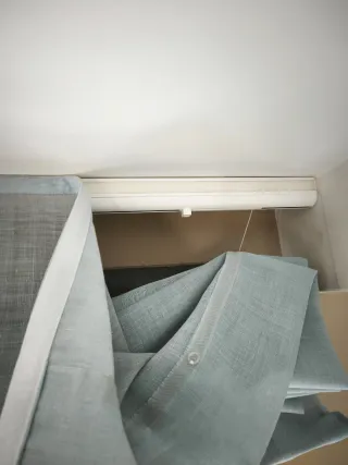 Cortina Estor Lino Azul