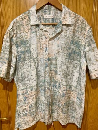 Camisa Zara estampada multicolor