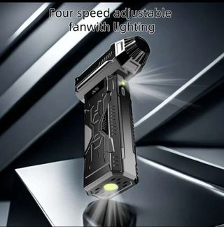 Mini ventilador 4 velocidades + luz