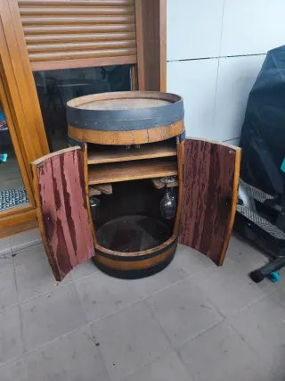 Barrica bar - mueble de madera