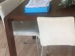 Mesa comedor de diseño -curvo - madera