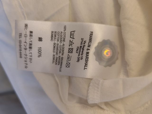 Camiseta blanca Franklin Marshall talla M - nueva