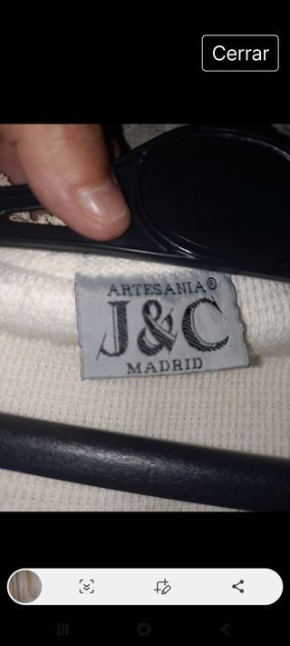 Bata lencería beige talla única 