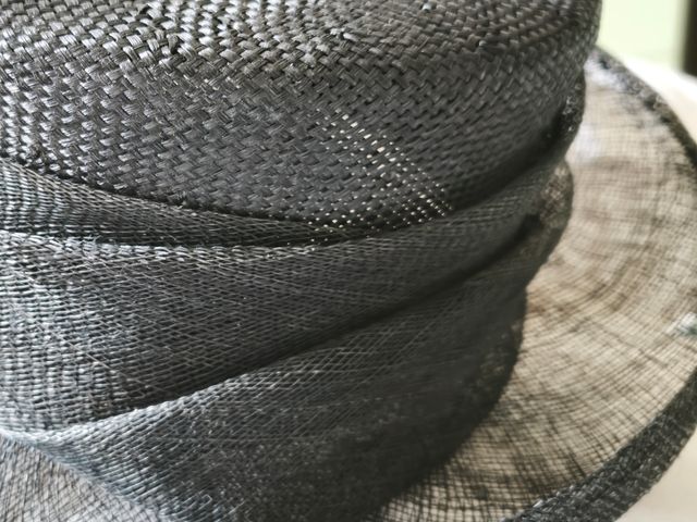 Pamela negra tipo Panamá 35cm diámetro