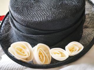 Pamela negra tipo Panamá 35cm diámetro