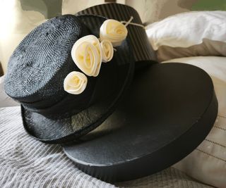 Pamela negra tipo Panamá 35cm diámetro