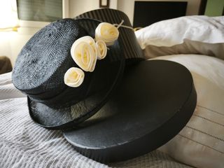 Pamela negra tipo Panamá 35cm diámetro