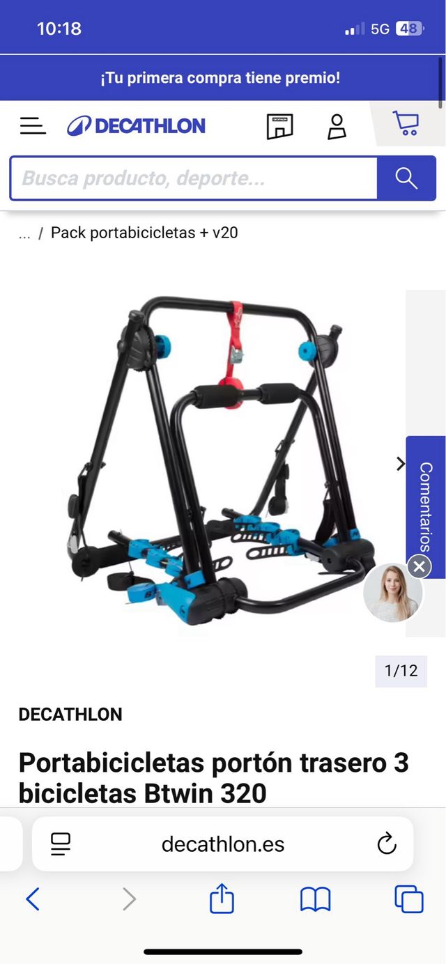 Btwin 320 Portabicicletas Decathlon 300 Compatibilidad Portabici