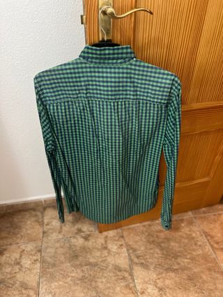 Camisa cuadros Pull & Bear - Verde/Azul