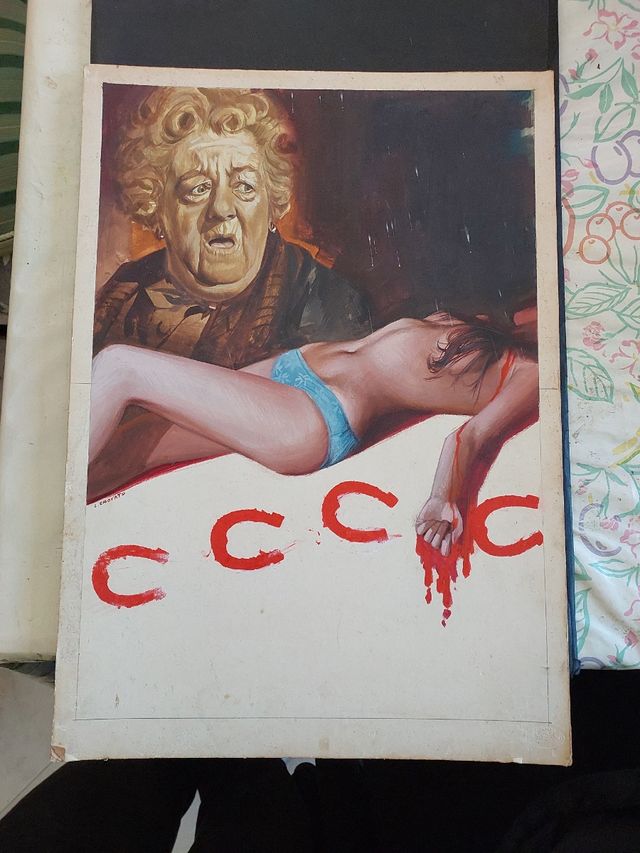 Dipinto originale horror anni '70