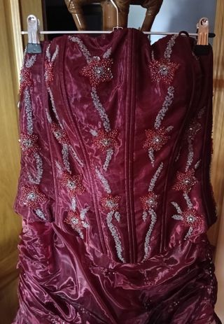 Vestido fiesta rojo - Talla L