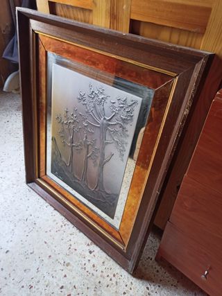 Cuadro grande con espejo