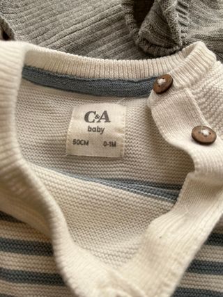 Lote jersey de lana infantil talla 1-3 meses