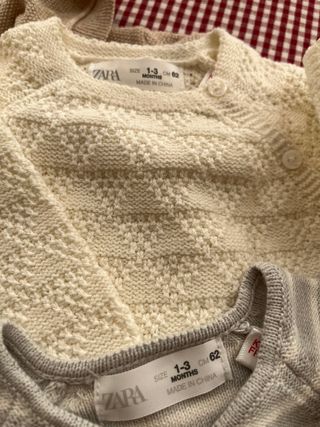 Lote jersey de lana infantil talla 1-3 meses