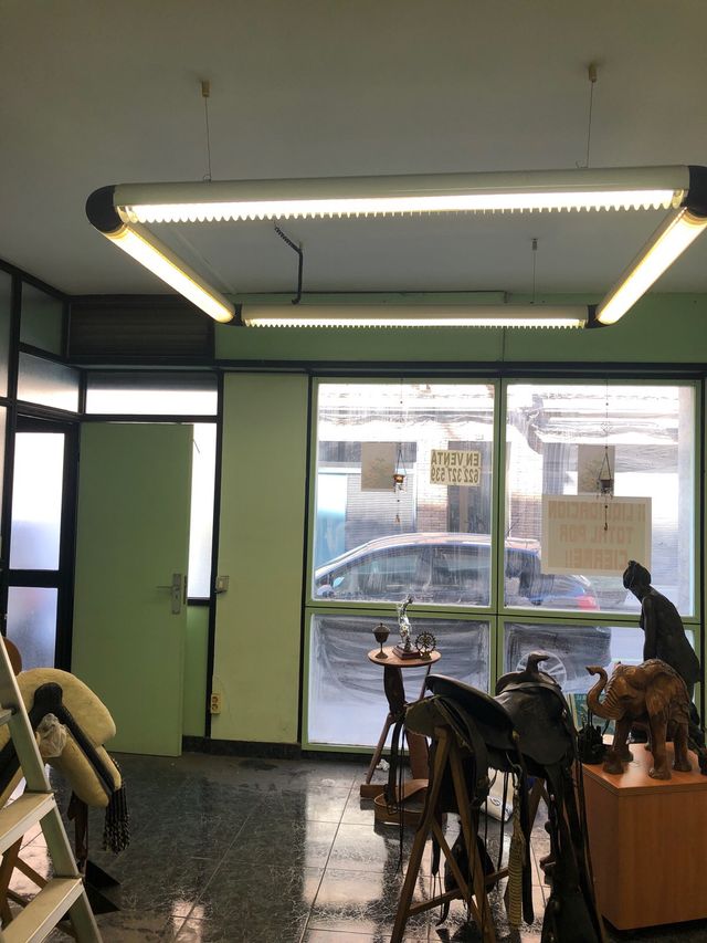 Lampara fluorescente vintage 6 tubos