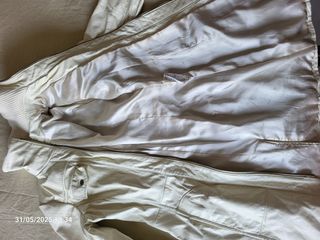 Abrigo piel blanco mujer - Talla M