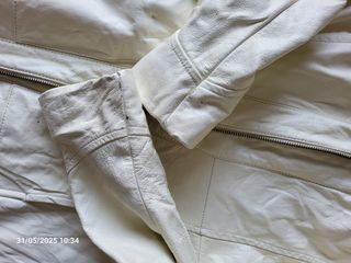 Abrigo piel blanco mujer - Talla M