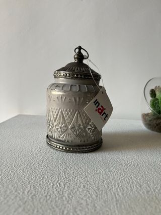 Farolillo led metálico estilo antiguo