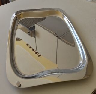 Antipastiera acciaio - cristallo