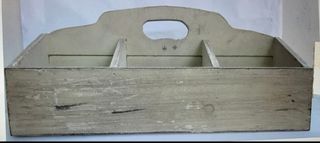 Caja organizadora madera envejecida