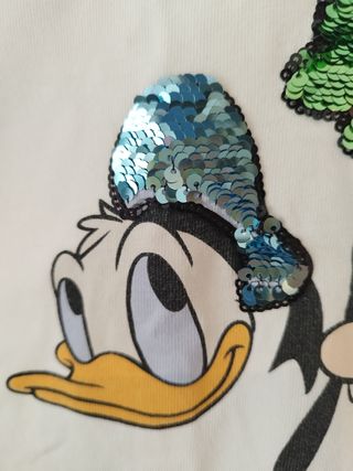 Camiseta Zara Mickey Mouse blanca