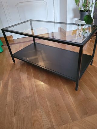 Mesa centro cristal Ikea