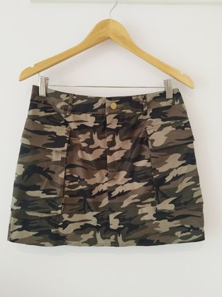Mini Falda Militar Cargo