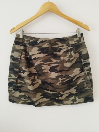 Mini Falda Militar Cargo