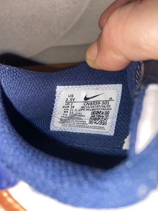Zapatillas Nike niño seminuevas, numero 34