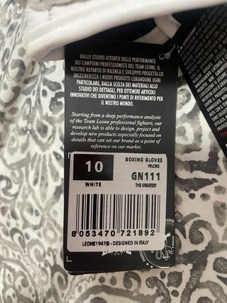Guantes boxeo Leone 1947 firmados
